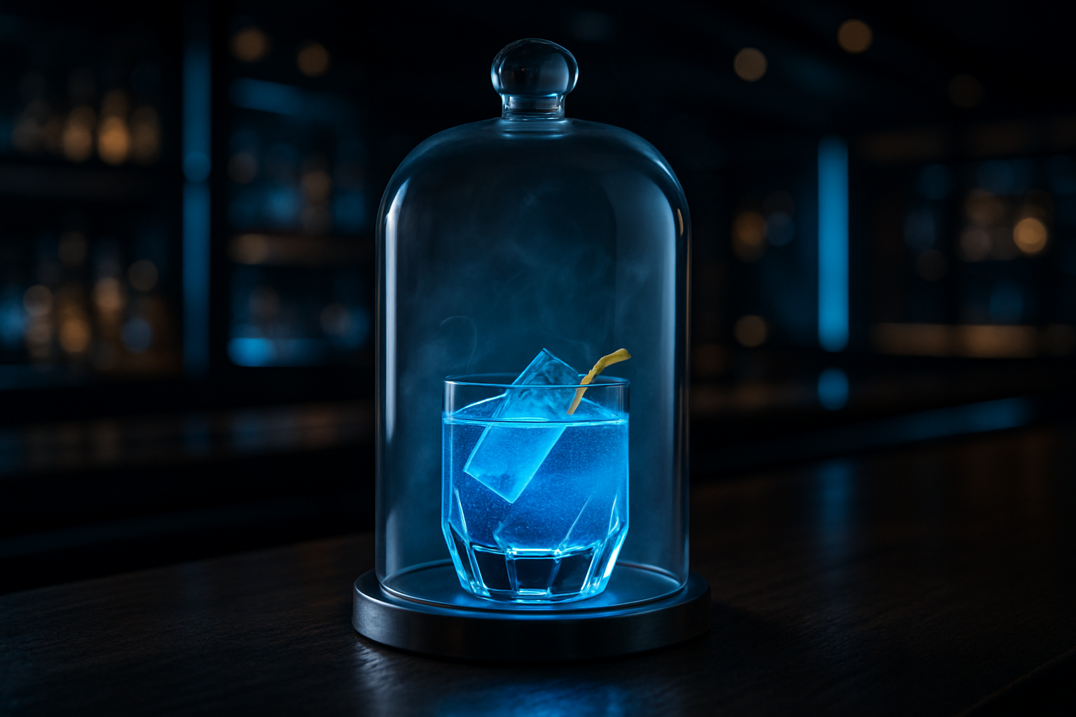 Cóctel moderno de tendencia representando el futuro de la coctelería en 2026