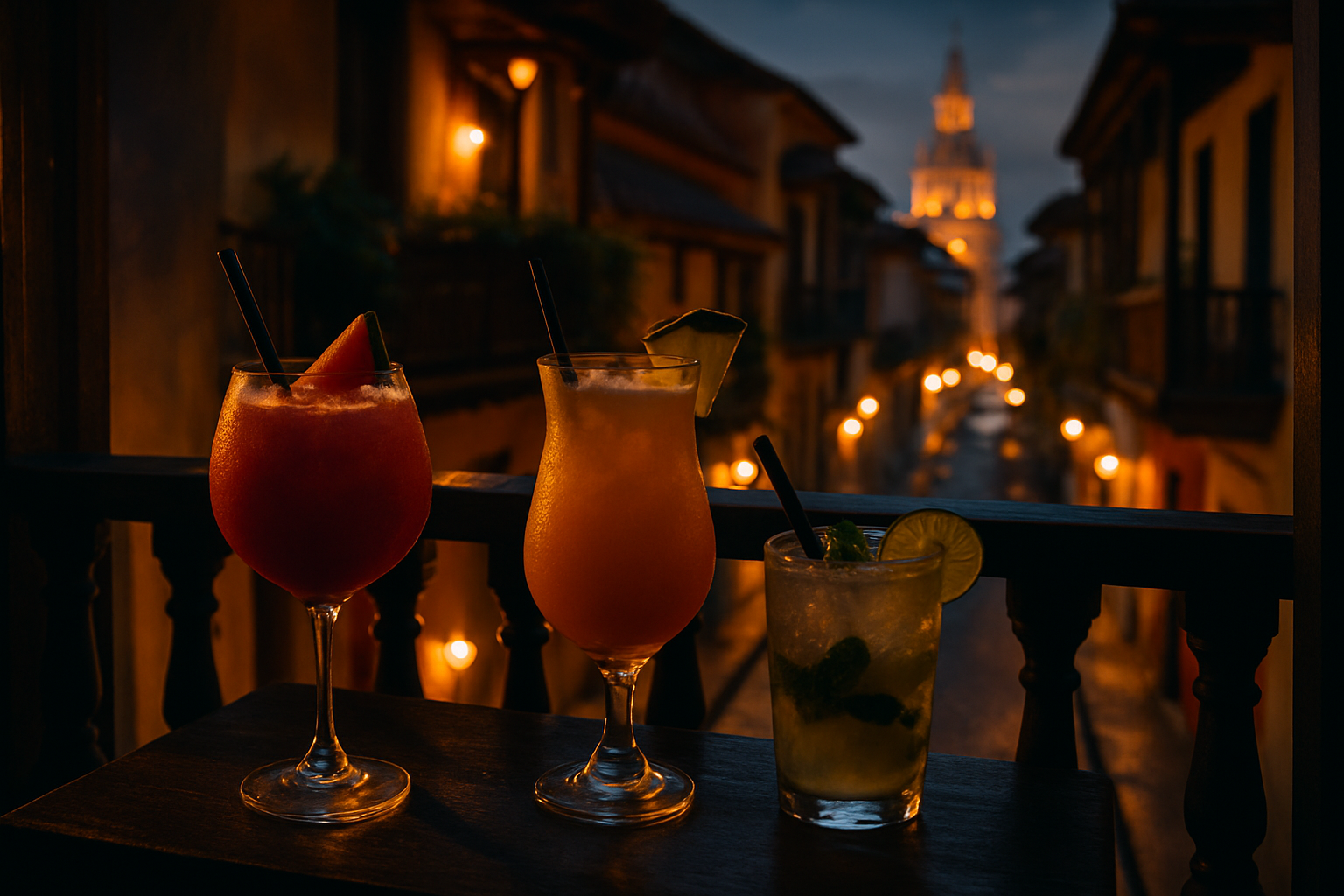 Cócteles caribeños con vistas a Cartagena de Indias